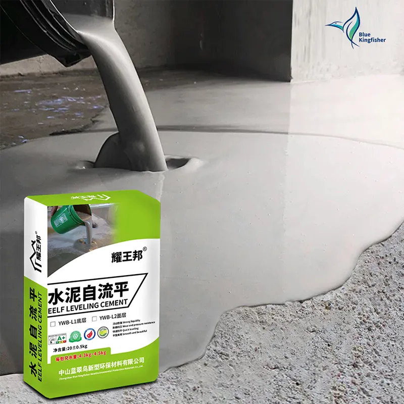 Wholesale Indoor Concrete Compound Construction Floor White Micro Portland Floor Self Leveling Cement Compound For Epoxy Resin