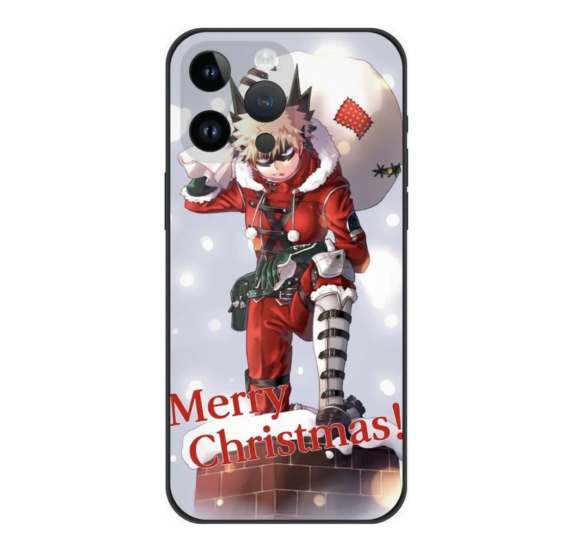 ODM Styles de Noël Housse de Téléphone Anime Souple TPU Impression UV Personnalisée pour Iphone 14 13 12 11 Pro Max XR Antichoc OPP Sac