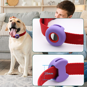 Airtag için sıcak yeni özelleştirilmiş silikon GPS izci koruyucu kabuk renkli Pet koruyucu kılıf - Product Image 5