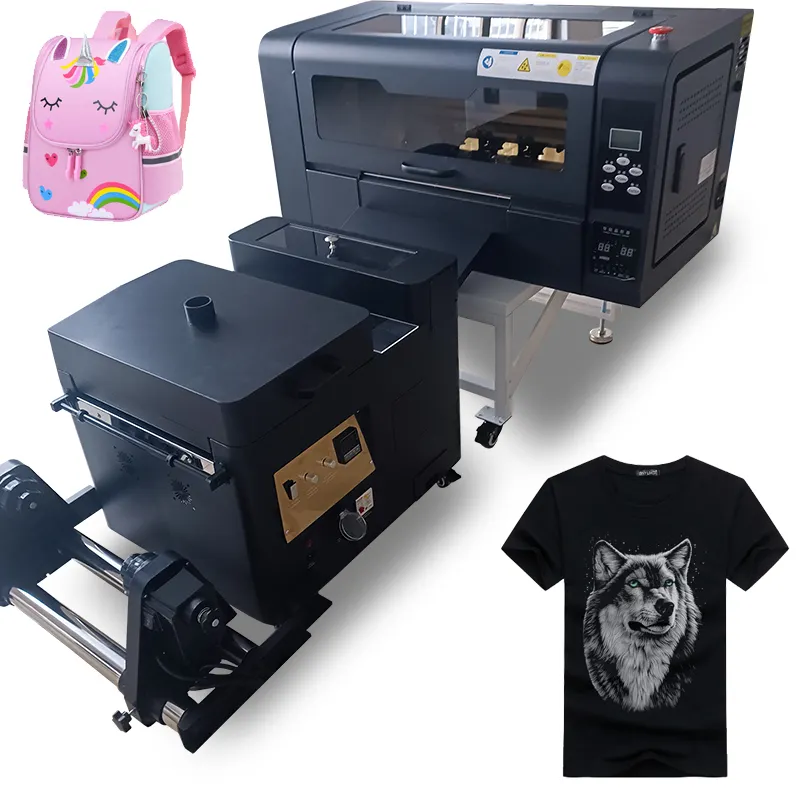 Logo Diy Eps Xp 600 Dtf Impresora A3 Camiseta de inyección de tinta Máquina de impresión de transferencia de calor Película para mascotas 30 Cm Dtf Impresora