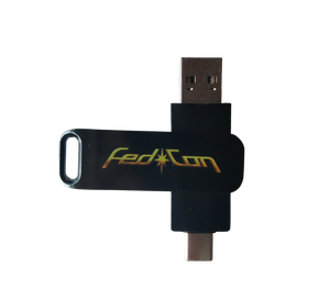 Akıllı Telefon Tablet Dizüstü Bilgisayar Masaüstü için Yüksek Hızlı ve Dayanıklı Siyah Metal Type-C USB Bellek Çubuğu - Product Image 1