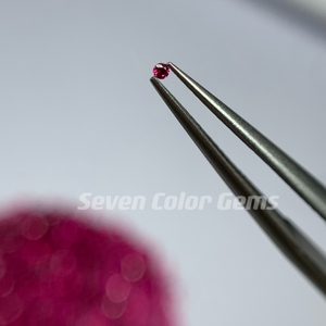 1.1MM Natural Gemstone <strong>Red</strong> Ruby Blood <strong>Red</strong> Color Round Brilliant Cut High Quality Ruby Crystal Stone , Price Per Carat. - Product Image 4