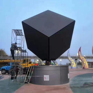 2023 son açık tam renkli Led sihirli Rubik ekran 40x40 cm 360 derece görüş küp ekran oyun Video beş tarafı - Product Image 4
