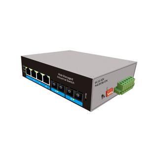 Interruttore di rete industriale Gigabit a 6 porte ad alte prestazioni con interfaccia SNMP a doppia fibra RJ45 2 SC - Product Image 5