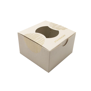 <strong>Custom</strong> Printed Kraft Paper <strong>Box</strong> <strong>with</strong> Clear <strong>Display</strong> <strong>Window</strong> Personalized Packaging for Gift Gold Foil Handling - Product Image 2