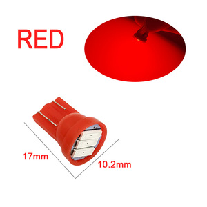 3SMD LED T10 12V หลอดไฟ LED สีขาวสีฟ้าสีแดงสีเขียวสีเหลือง1.5W W5W ป้ายทะเบียนทรงลิ่มแหล่งไฟรถยนต์ - Product Image 2