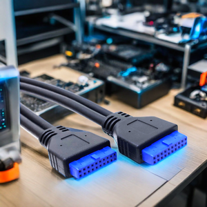 USB 3.0 IDCメス20pin ~ 20pin IDCケーブル急速充電式銅導体データ転送ケーブル - Product Image 4