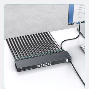 4K 30Hz Full HD <strong>KVM</strong> <strong>Switch</strong> 16 <strong>Input</strong> USB Out V1.4 HD Video Switcher with IR for Monitors