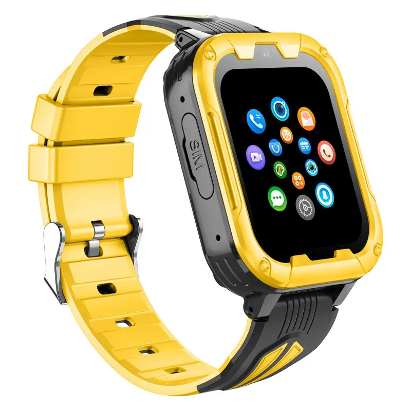 Smartwatch esportivo com 4G GPS para crianças, relógio de pulso com alarme SOS e vídeo, com alta qualidade, traçador GPS para estudantes, meninos e meninas