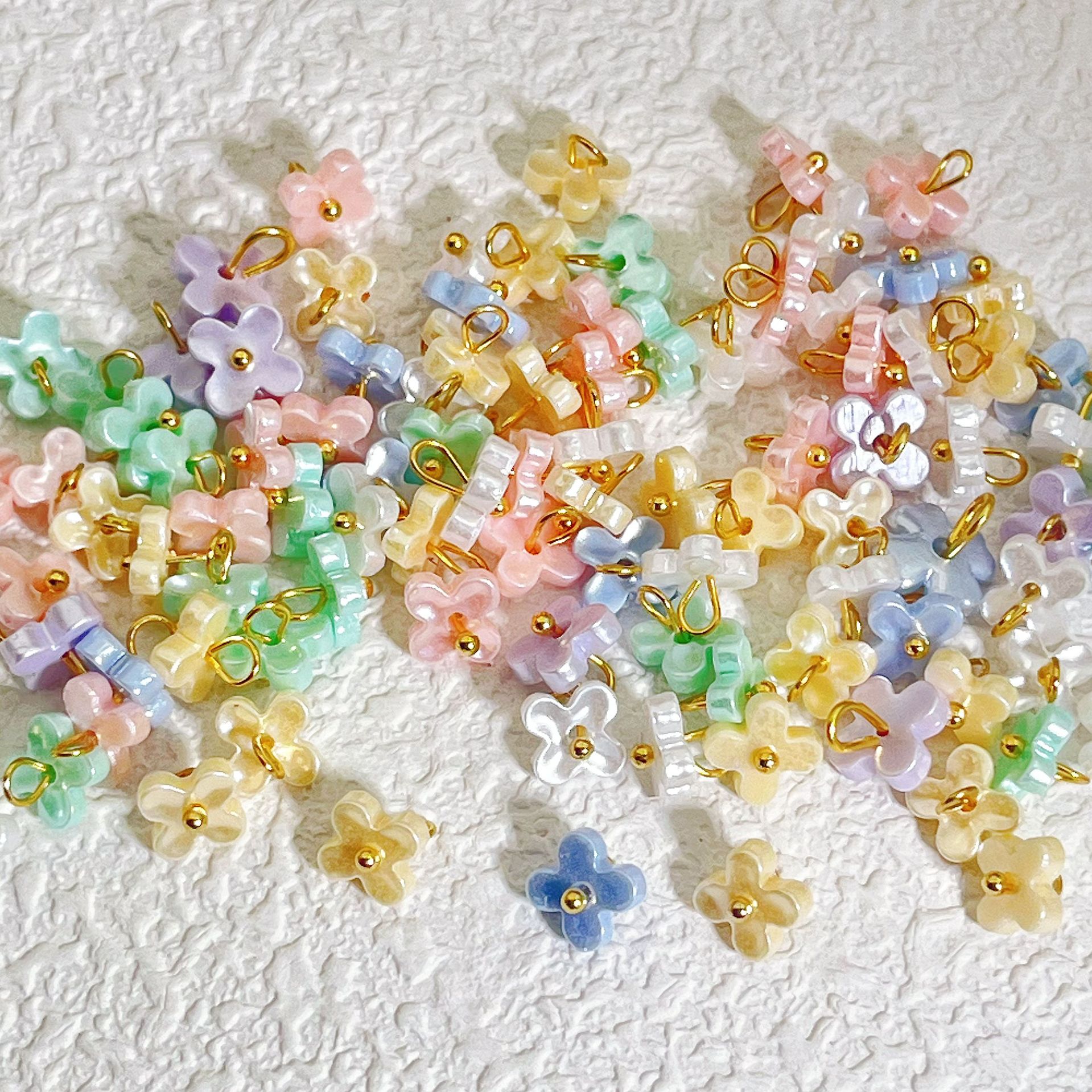 6mm mixed-color resin miniature osmanthus