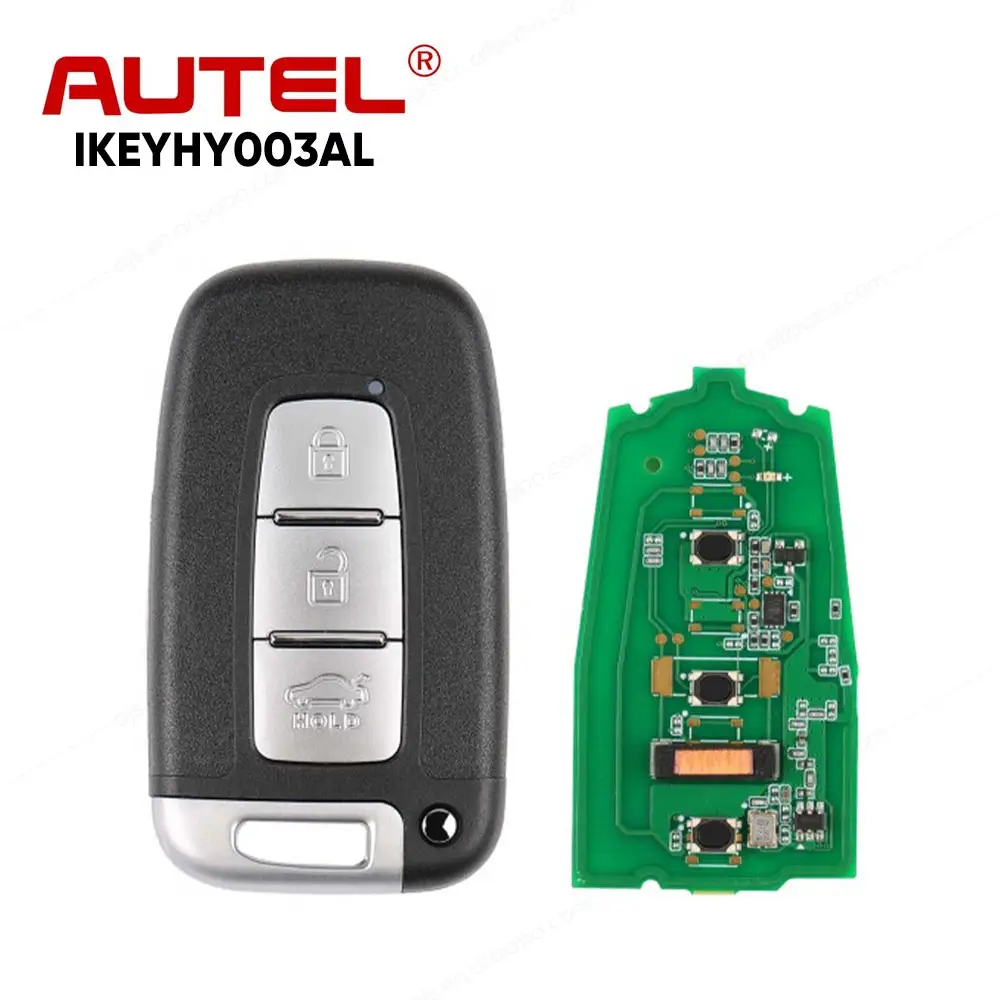Autel IKEYHY003AL IKEY HY003AL Llave universal inteligente de 3 botones para Hyundai usada con programación de llave de coche Altra KM100 IM508S IM608