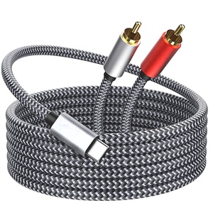 Cable de audio USB C a RCA Cable de audio estéreo USB C a 2 macho RCA Tipo C a RCA Y Cable de audio divisor Cables de audio y video - Product Image 1