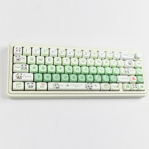 140キー/セットキーボードキーキャップPBTアニメパンダキーキャップメカニカルゲームキーボード用カスタムSOAプロファイルグリーンMACキーキャップ - Product Image 6