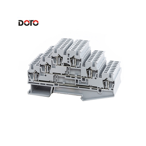 GREY ST 2.5 Din Rail Wire <strong>Spring</strong> Feed-through <strong>Connection</strong> 4-Conductor 2.5mm <strong>Terminal</strong> <strong>Block</strong> ST2.5 - Product Image 6