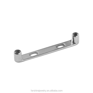 ASTM metal ASTM F136 titanyum 16g dahili dişli düz titanyum yüzey halter ile 1.5mm artış çapa Piercing - Product Image 3