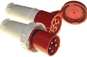 5pin 63 Amp Industrial Plug <strong>Socket</strong> Electrical Power Plug &amp; Coupler <strong>Trailing</strong> <strong>Socket</strong> 380V - 415V Waterproof IP67 3 Phase - Product Image 6