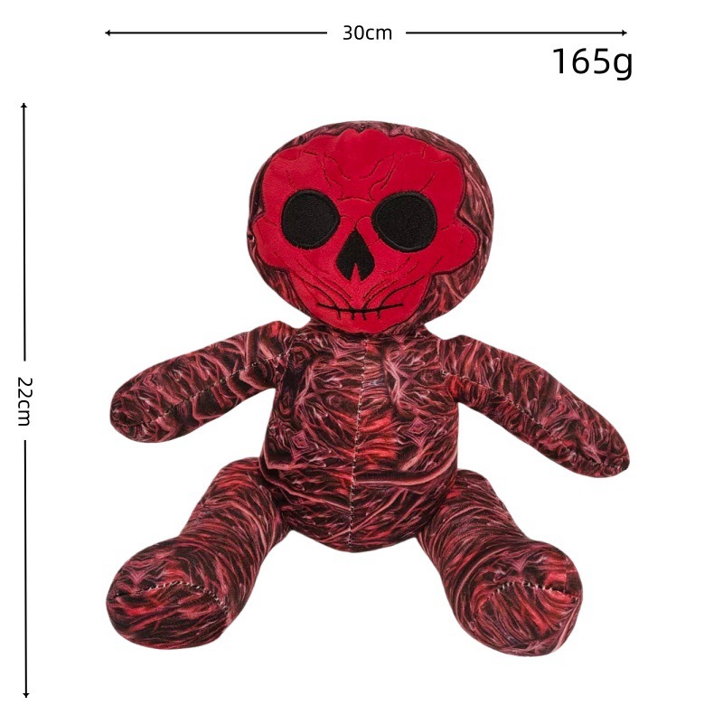 La Faim est assise avec un visage rouge