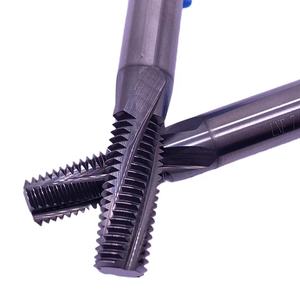 鋼切削工具用フルトゥーススレッドエンドミルカッターソリッドカーバイドインサートCNC旋盤ルータービットスレッディングフライスカッター - Product Image 1
