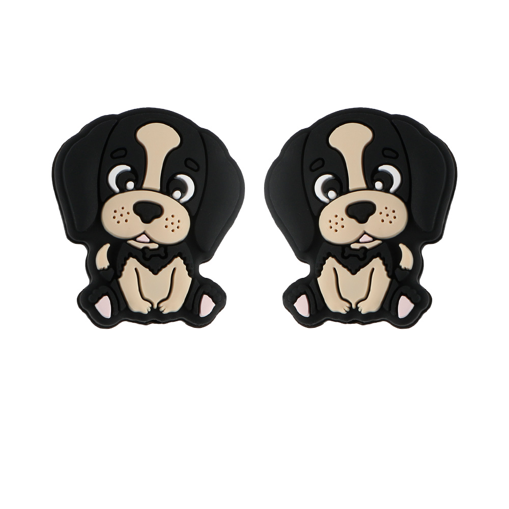 Dog Focal bead Black SA154
