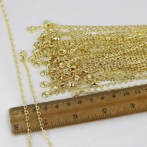 สร้อยคอรูปหัวใจชุบทอง18 K อุปกรณ์เสริมสำหรับทำเครื่องประดับ - Product Image 6