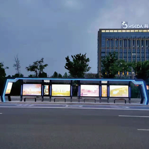 Smart <strong>City</strong> Customizable Bus Stop Outdoor <strong>Display</strong> Bus Shelter - Product Image 5