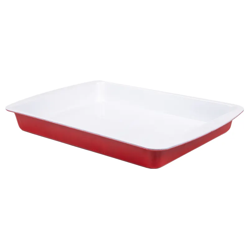 XINZE Antiadherente Rectangular Hojas de Galleta Cocina Bandeja para Hornear Sartén para Asar Pan Horno Utensilios para Hornear