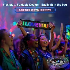 DIY Car Window Colorful Eyes Soft <strong>LED</strong> Screen Dynamic Smart Stick Lamp Programmable Flexible Matrix Screen Display - Product Image 4