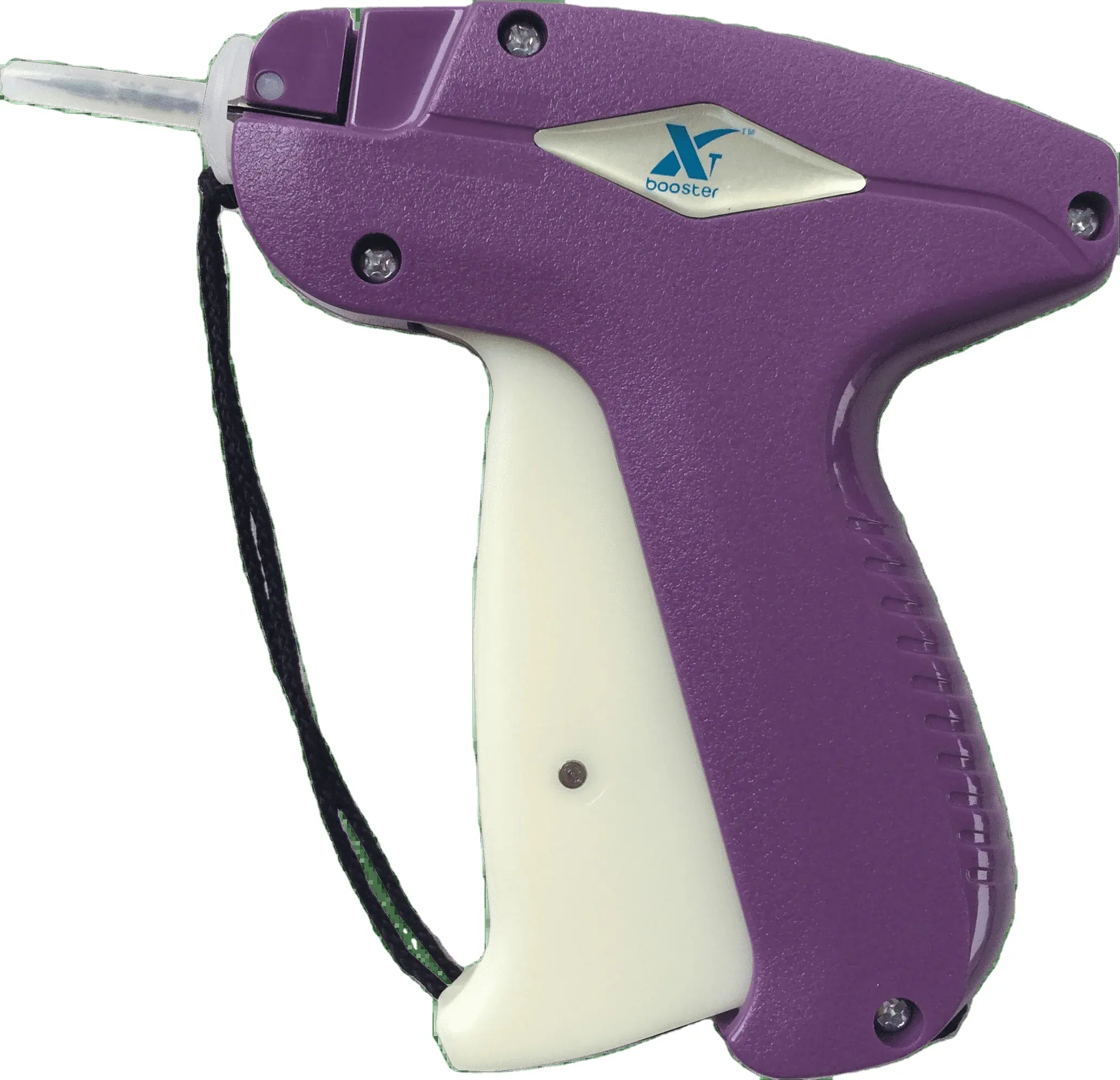 Booster ODM indumento tag pistola blu viola di plastica freccia prezzo della pistola macchina con ago per vestiti cravatta asciugamani appendi etichetta