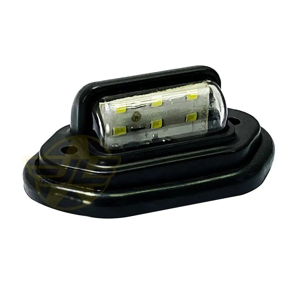 Luz de led para carro, luz de marcador de lado para carro 12v 24v luzes para placa de licença automática para caminhão reboque trator wrecker rv captador