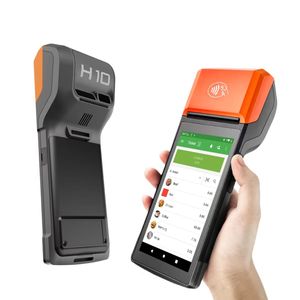 H10 Plus GMS Android 14 POS Gran memoria 3GB RAM 32GB ROM Octa-Core CPU 4G Terminal POS móvil de mano con lector de tarjetas NFC - Product Image 1