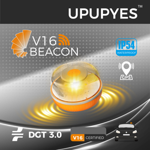 V16 DGT 3.0 Certified Beacon <strong>1900K</strong> <strong>LED</strong> Warning Emergency Car Light Use Mandatory in Spain - Product Image 4