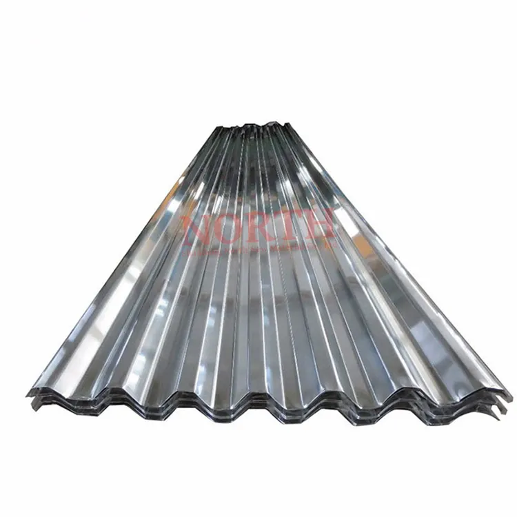 صفائح من الفولاذ المجلفن بطول 0.35 ملم صفائح أسقف معدنية مطلية بالزنك للبيع