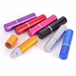 Portable Mini Pocket 5ml Aluminum Perfume Spray Bottle Empty Reusable Cosmetic Container