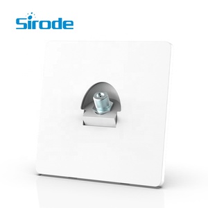 SirodT7シリーズ英国規格超スリムデザインホワイト1ギャングコンピューター電気壁ソケット家庭用