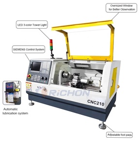 CNC旋盤CNC210/200 CNC小型CNC金属旋盤学校トレーニング用DIY工場価格 - Product Image 4