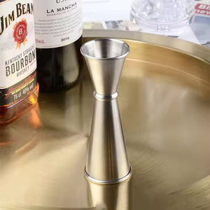 Popüler toptan barmen araçları özel fabrika doğrudan 304 paslanmaz çelik sıkma tasarım 30/50ml Jigger - Product Image 3