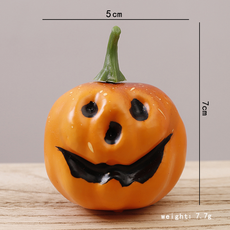 Visage orange-citrouille
