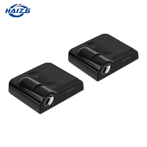 HAIZG fabrika kablosuz 2 adet araba kapı logosu <span class=keywords><strong>LED</strong></span> lamba araba kapı hoşgeldiniz Logo ışığı