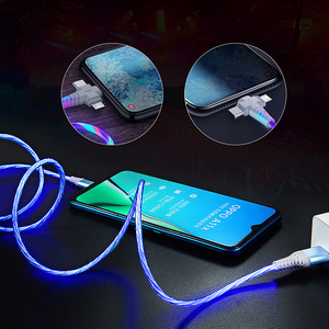 สายชาร์จไฟส่องสว่าง3-in-1สำหรับ Samsung 2-in-1 LED Micro USB Type C 8-Pin สำหรับสายข้อมูล iPhone - Product Image 5