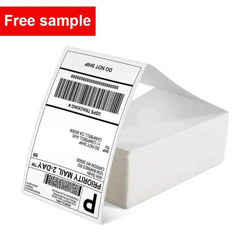 Hersteller in China Selbst klebendes Etiketten papier Jumbo Roll Versand etiketten drucker 4x6 Direktes Thermopapier etikett