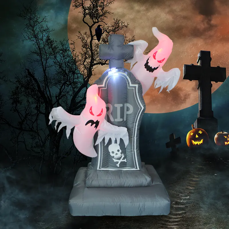 Призрак, классический дизайн, праздничный надгробный камень, ужас, Хэллоуин, Надувное украшение