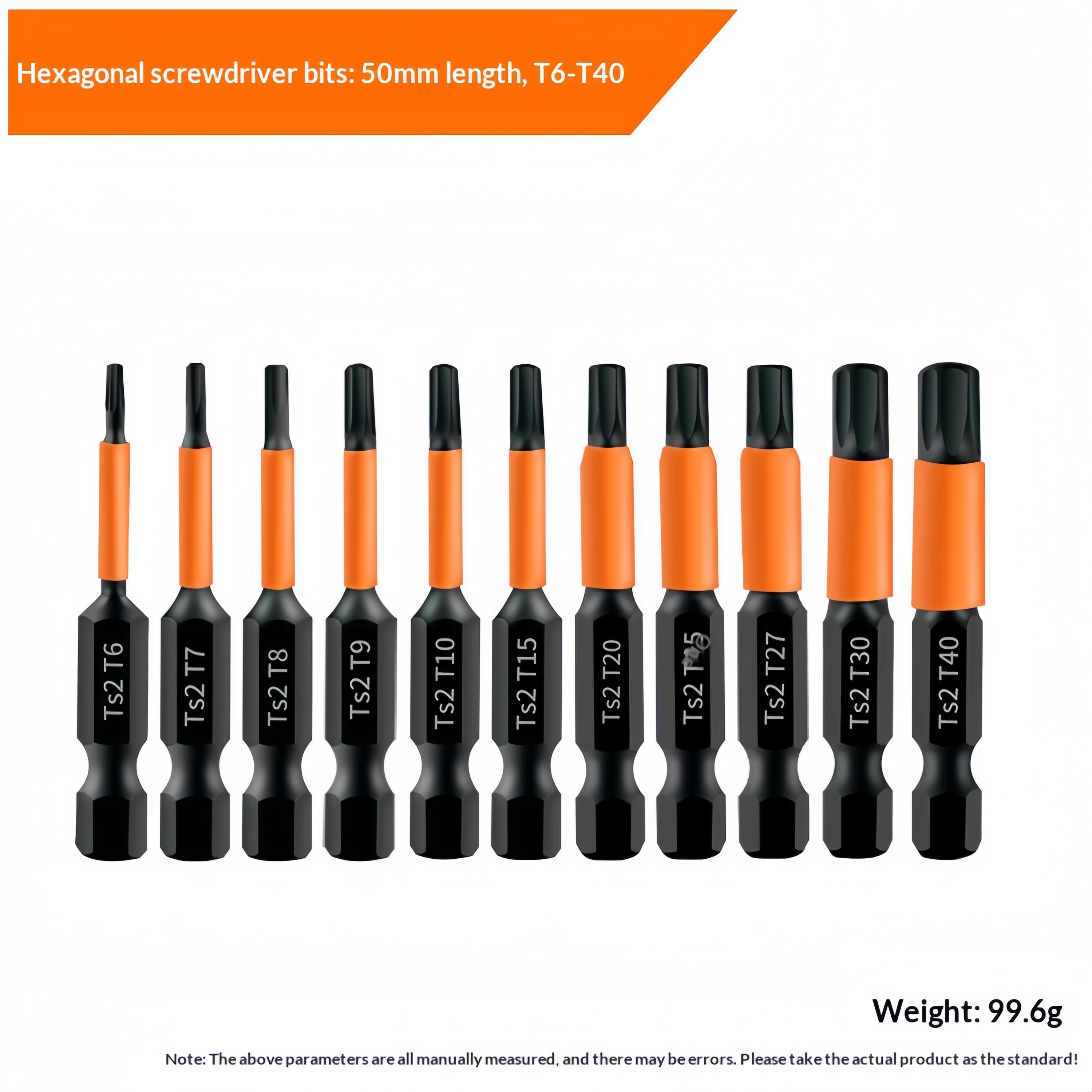 Kit de puntas Torx hexagonales huecas-50MM