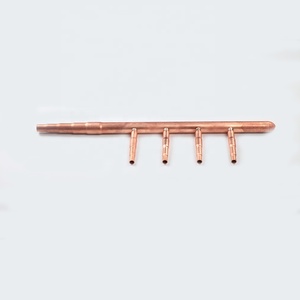High Quality Branch <strong>Header</strong> 4/5/6/7/<strong>8</strong> Outlets Refrigeration Branch <strong>Header</strong> Copper Professional Manufacture Cheap Joint Kit - Product Image 2