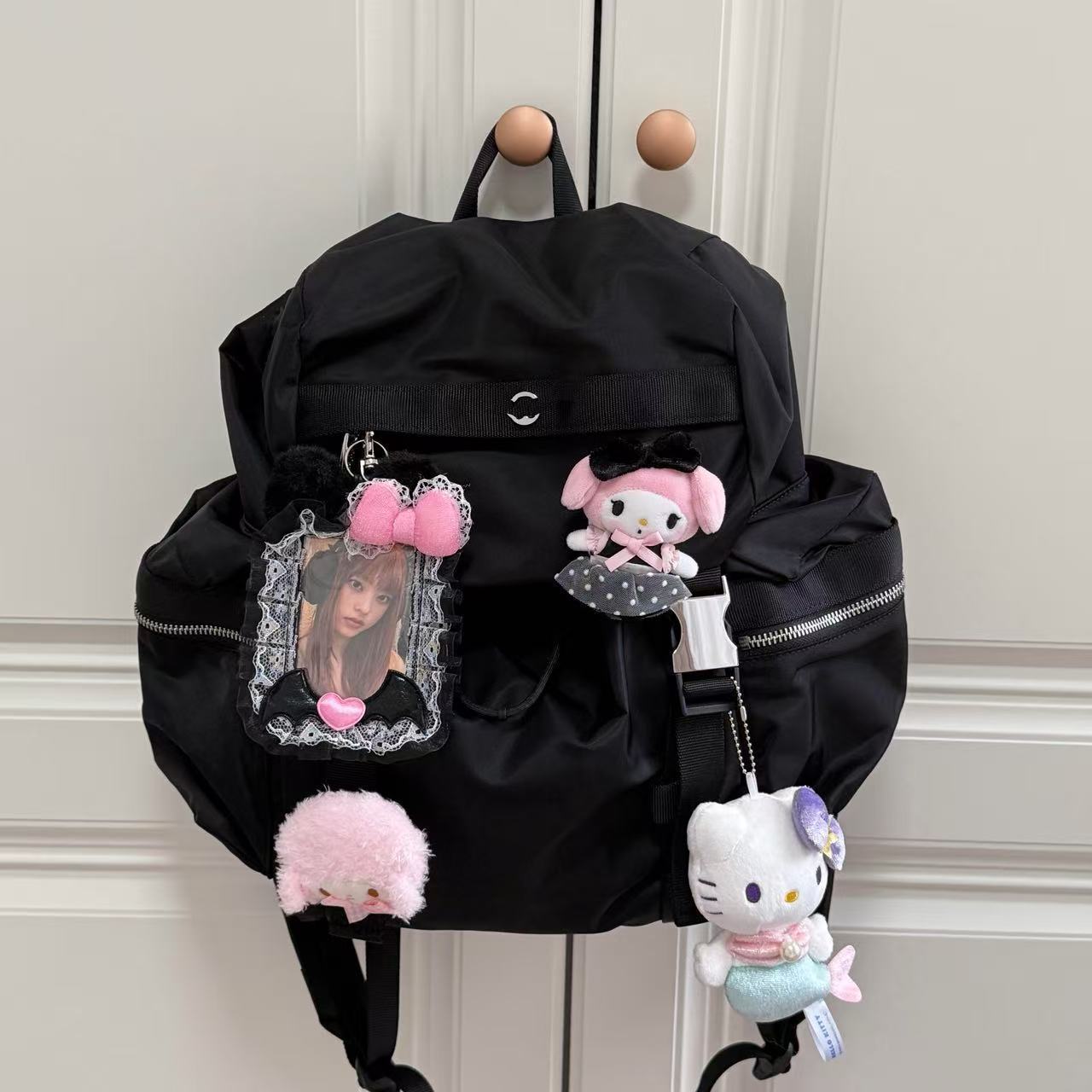 Black backpack, 14L