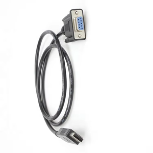 USB 2.0オスUART TTLシリアルケーブル産業用データ通信用OEMカスタマイズ1.2m CH340 FTDI RS232 DB9メス