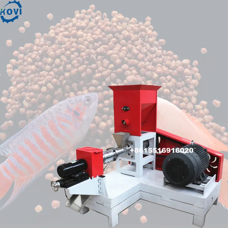 Máquina extrusora de pellet para alimentación de peces, molino flotante