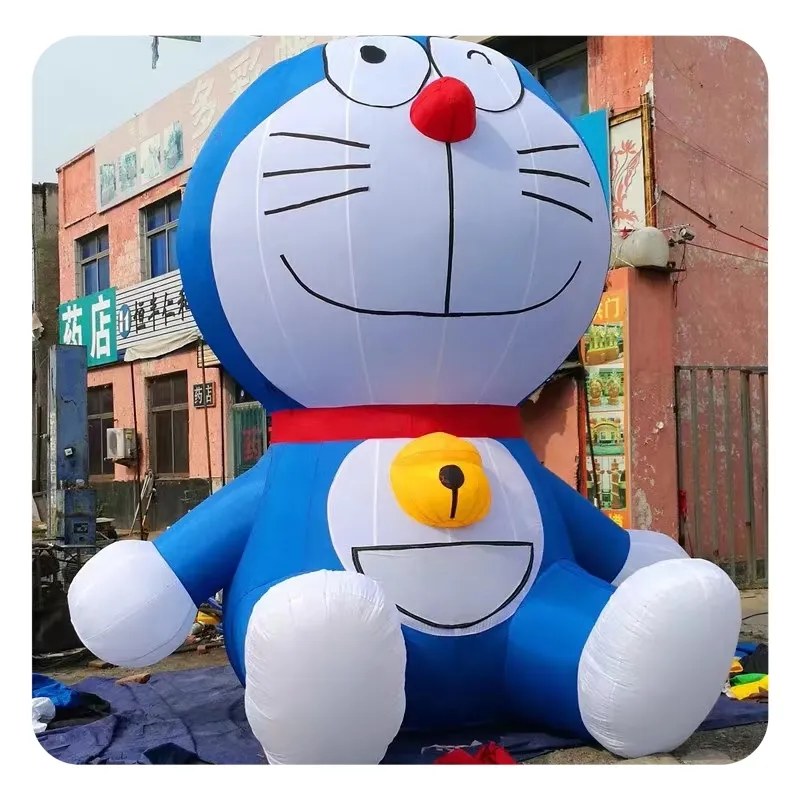 Weihnachten aufblasbare Doraemon Luftballons aufblasbare Cartoon Doraemon Maskottchen Kostüm für die Dekoration