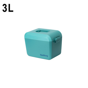 กล่องเก็บของพลาสติกใช้ได้จริงสี3L-5L-15L วางซ้อนกันได้พร้อมที่จับสลักฝาล้อสำหรับใช้ในรถยนต์และอาหาร - Product Image 4