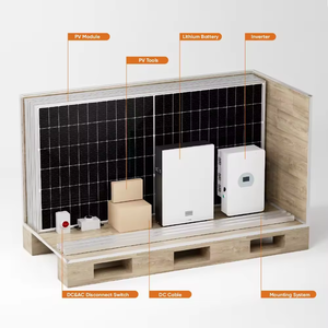 Generador de batería inteligente de 10kw y 15kw para sistema de energía solar de montaje en techo PWM para el hogar con remolque solar y controlador solar - Product Image 4