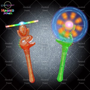 Flashing Light <strong>up</strong> <strong>LED</strong> Spinning Windmill Glows Toy for Kids - Product Image 1